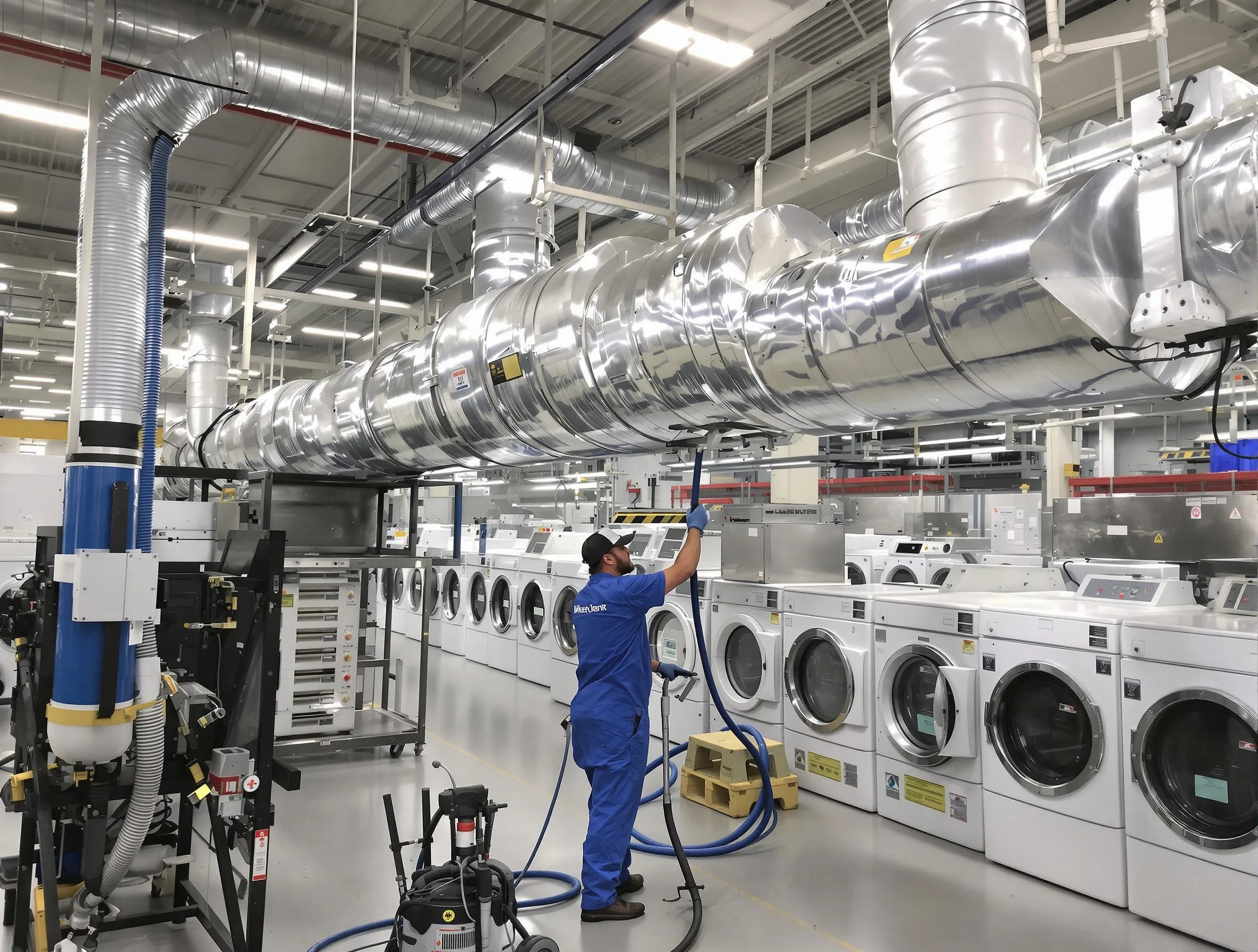 Heron Bay Dryer Vent Cleaning team performing heavy-duty industrial dryer vent cleaning in Heron Bay